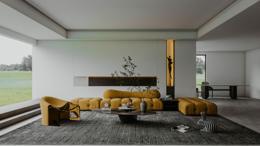 Living room carpet size, size running through the living room, how big is the carpet to be the myth of the house